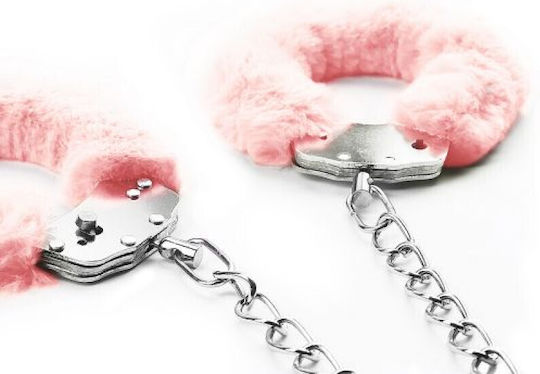 Lovetoy Pink Fluffy Leg Cuffs Handschellen in Rosa Farbe
