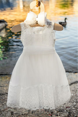 Sugar N Spice Baptism Dress Θεοδοσία -ΛΕΥΚΌ White