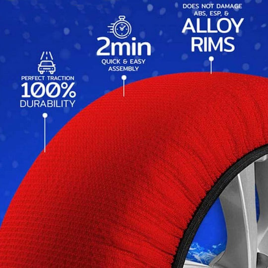 Aro Snow Socks Anti-slip Snow Socks Small Passenger Car 2pcs