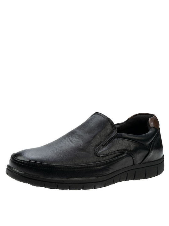 Atlanta Leder Herren Freizeitschuhe Schwarz