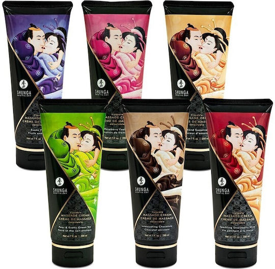 Shunga Kissable Κρέμα για Μασάζ με Άρωμα Sparkling Strawberry Wine 200ml
