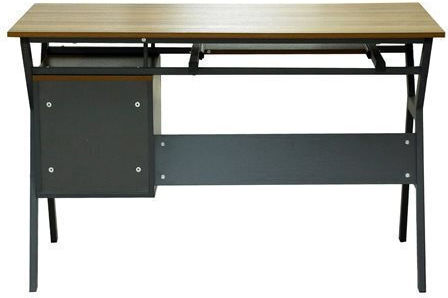 Computer Büro Vitino Holz Walnut / Grey mit Metallbeinen 120x60x76cm