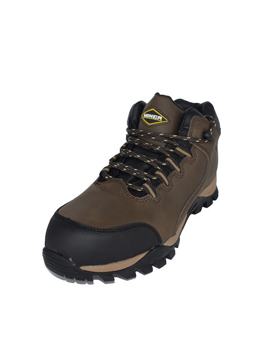 Dream House Waterproof Boots Safety Brown S3 with Certification P, HRO,SRC