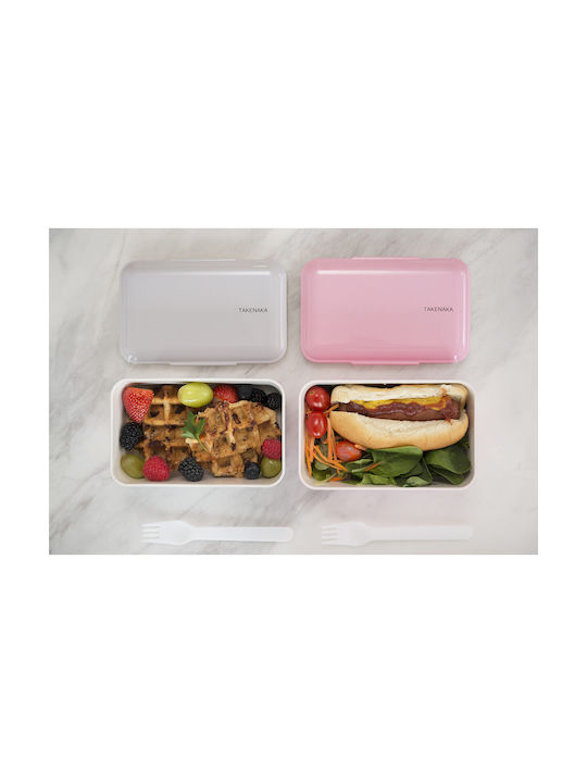 Bento Βox Δοχείο Φαγητού Πλαστικό Γκρι 900ml