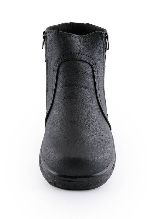 Black Men's Boots with Zipper