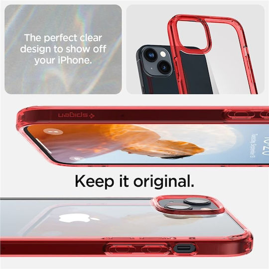 Spigen Ultra Hybrid Back Cover Plastic 2mm Red Crystal (iPhone 14)