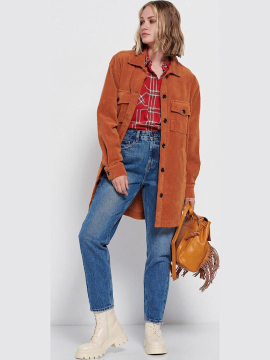 Damen Copper Overshirt Oversized