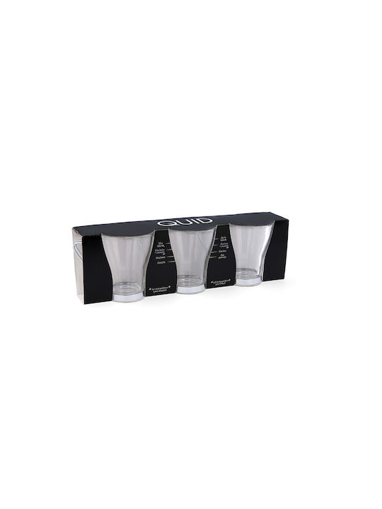 Quid Glass Cup Transparent 250ml 3pcs