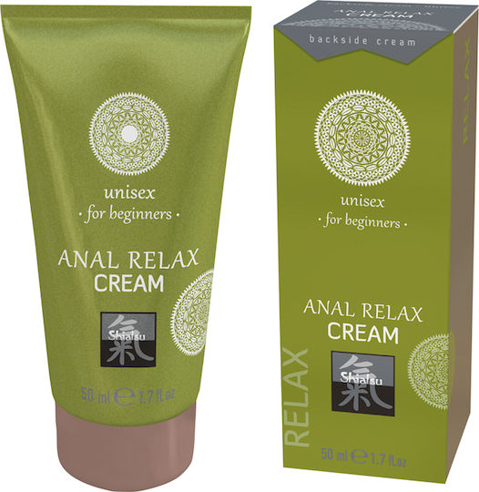 HOT Shiatsu Anal Relax Cream For Beginners Πρωκτική Λιπαντική Κρέμα 50ml