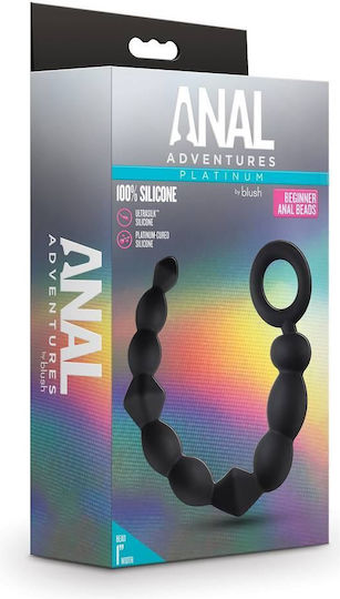 Blush Anal Adventures Platinum Anal Beads Black