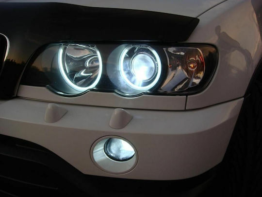 Στεφάνι Angel Eye Φαναριού Αυτοκινήτου 12V BMW X5 Λευκό Χρώμα
