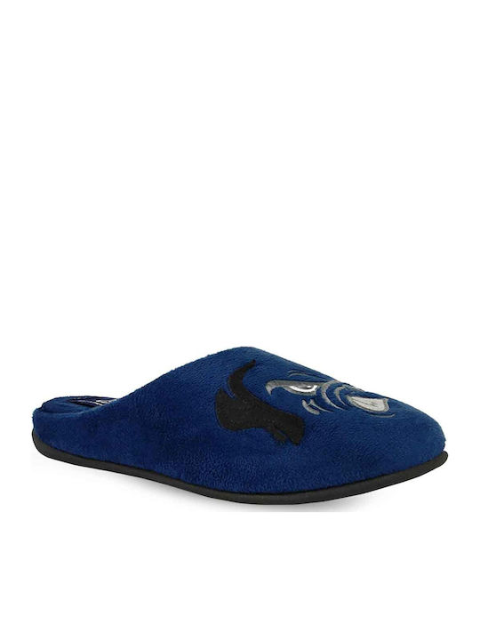 Men's Printed Slippers Blue