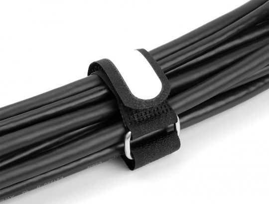 DeLock Cable Ties Plastic 203mm x 20mm in Black Colour (5 pcs) (19606)