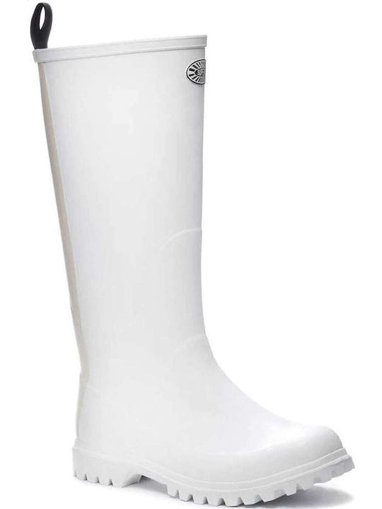 799 Rubber Lettering Women's Wellies White