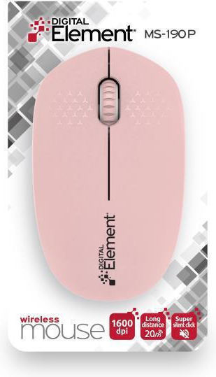 Element MS-190 Ασύρματο Bluetooth Ποντίκι Ροζ