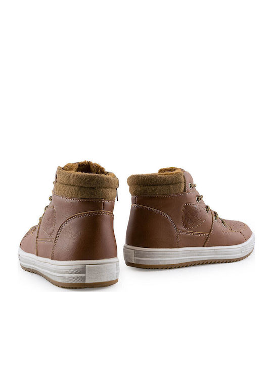Παιδικά Sneakers High Καφέ