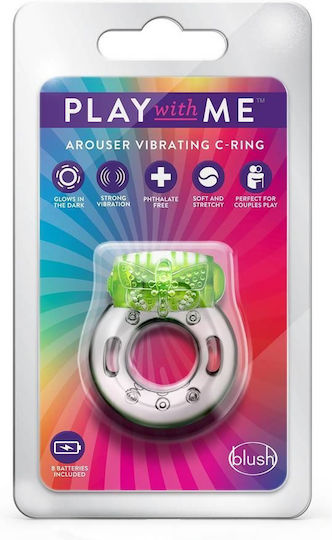 Blush Vibrating Cock Ring Cock Silicon Green