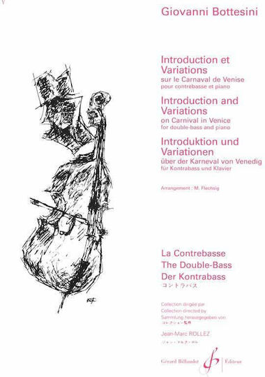 Gerard Billaudot Bottesini Introduction Variations Παρτιτούρα για Έγχορδα