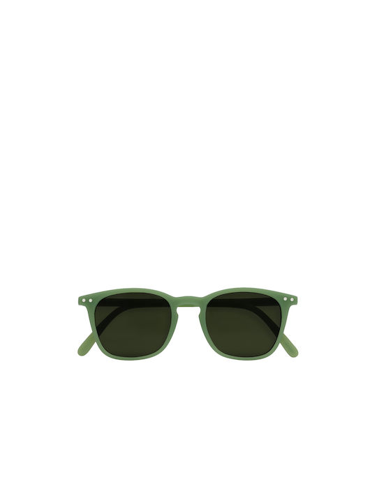 Izipizi E Sunglasses with Evergreen Plastic Frame and Green Lens