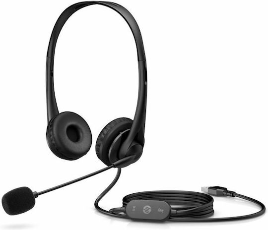 HP G2 On Ear Multimedia Ακουστικά με μικροφωνο και σύνδεση USB-A
