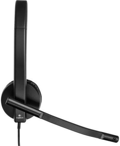 Logitech H570e Mono На ушите Мултимедийни слушалки с микрофон и връзка USB-A в Черен цвят