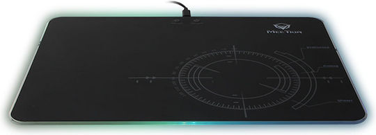 Meetion MT-P010 Gaming Mouse Pad Medium (360mm) με RGB Φωτισμό μέσω USB Μαύρο 17.007.0011