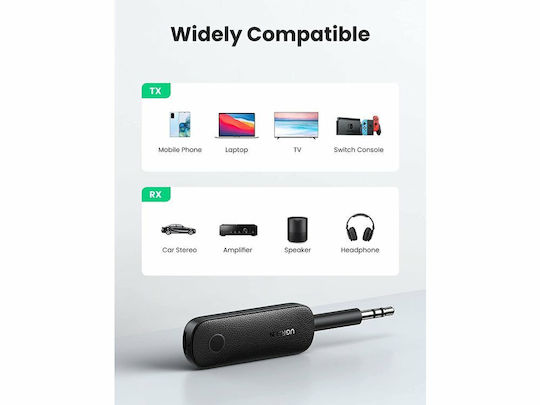 Ugreen CM403 Bluetooth 5.0 Empfänger / Sender mit Olivenerntestangen-Ausgang 3,5 mm Klinke