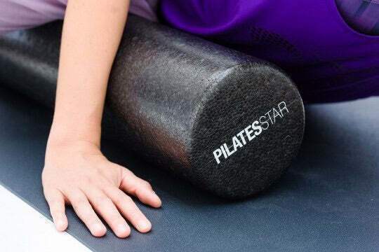 Yogistar Pilates Roll Κύλινδρος Μασάζ Μαύρος 90cm