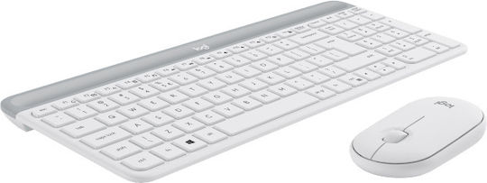 Logitech MK470 Wireless Keyboard & Mouse Set English US White