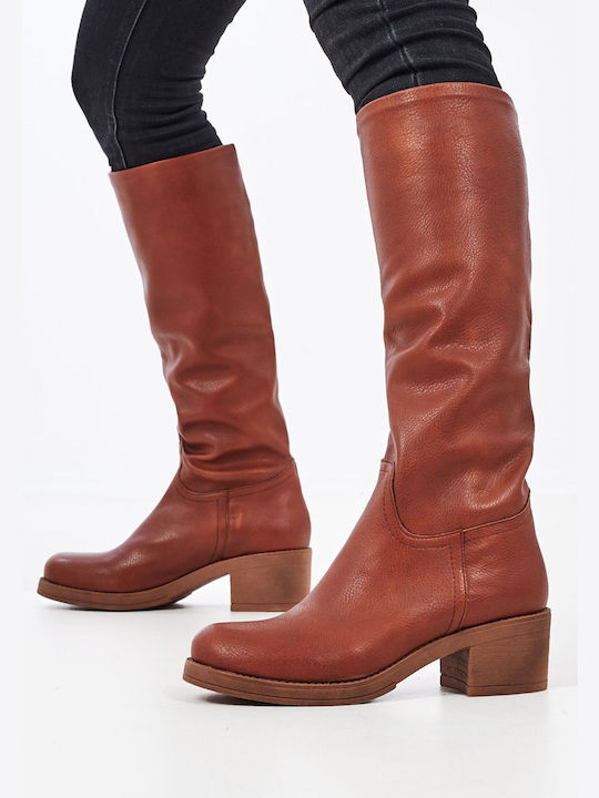 Women's 410 Tobacco Boots ECOleather Mortoglou