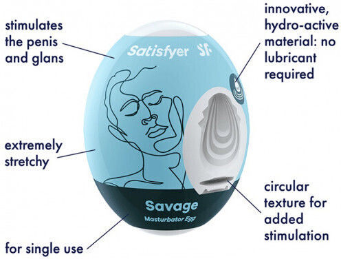 Satisfyer Savage Masturbator Egg 3er Set