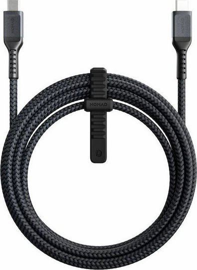 Nomad Kevlar Braided USB 2.0 Cable USB-C Male - USB-C PD Black 1.5m NM01914000