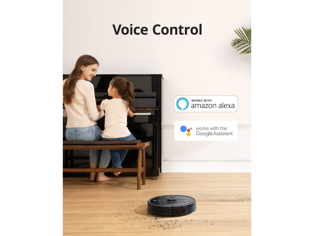 Eufy LR30 Hybrid Robot Vacuum Cleaner & Mopping WiFi Connected with Mapping Black Skroutz.eu