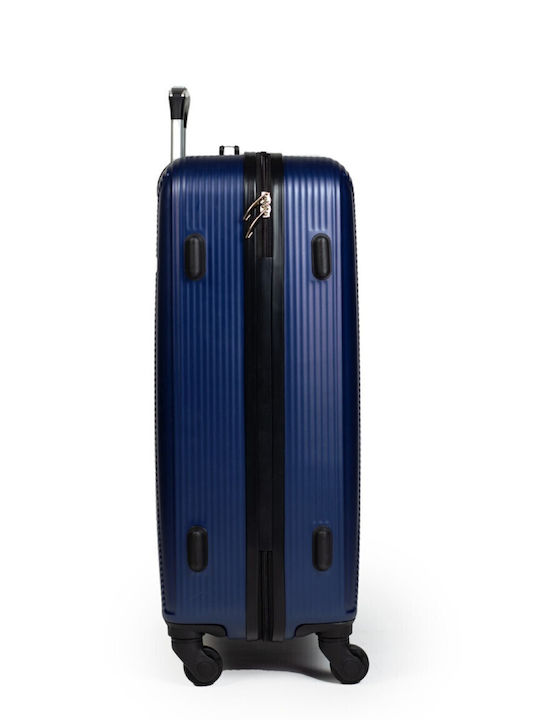 Cardinal 2009 Large Hard Navy Blue Suitcase With 4 Wheels Height 70cm