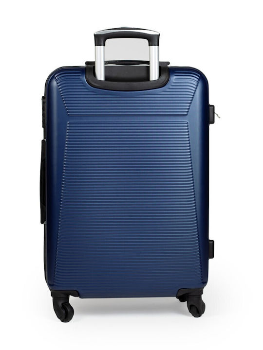 Cardinal 2009 Large Hard Navy Blue Suitcase With 4 Wheels Height 70cm