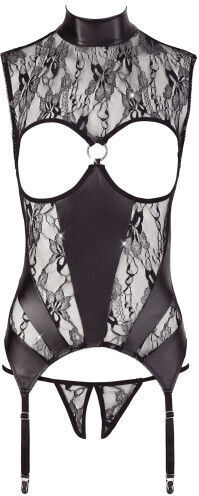 Cottelli Collection Basque with String Sexy Dessous-Set Black