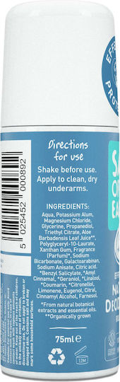 Salt of the Earth Ocean & Coconut Effective Natural Deodorant Φυσικό Αποσμητικό σε Roll-On Χωρίς Αλουμίνιο 75ml