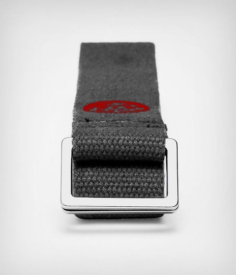 Manduka Unfold Thunder Yoga Belt 244cm x 3.2cm in Gray Color