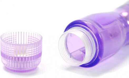 Seven Creations Dublu Vibrator Vibrator dublu cu gel vaginal și anal 28cm Violet