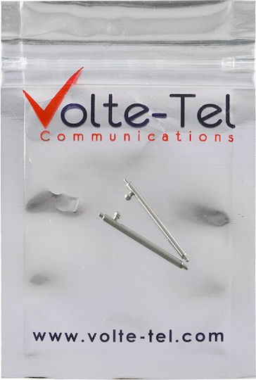 Volte-Tel Uhrenstift 2 Stück Silber ()