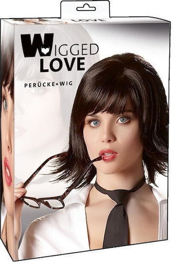 Wigged Love Joanne Fringed Perucă Neagră