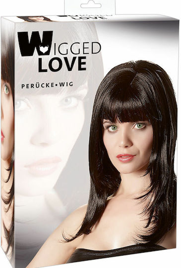 Wigged Love Sexy Perucă Lungă Neagră