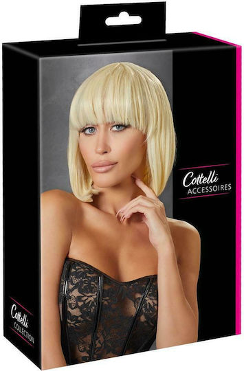 Cottelli Collection Perucă Bob Scurt Blondă
