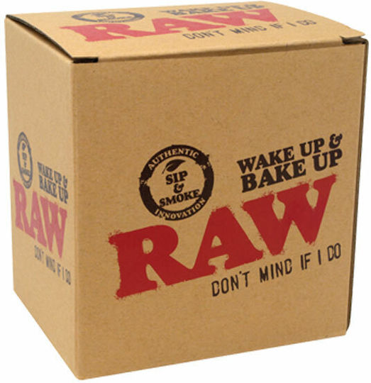 Raw Wake-Up and Bake-Up Κούπα Κεραμική Μαύρη