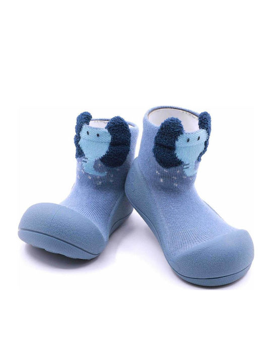 Attipas Kids' Long Slipper Socks Light Blue