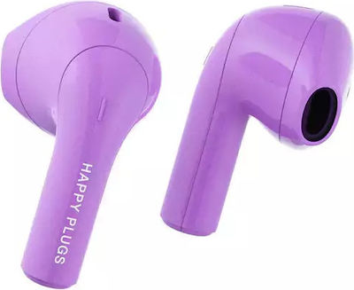 Happy Plugs Joy In-ear Bluetooth Handsfree Earphones with Sweat Resistance and Charging Case Purple