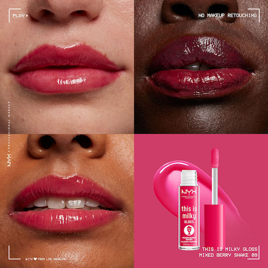 NYX Professional Makeup This Is Milky Lip Gloss 09 Berry Shake 4ml