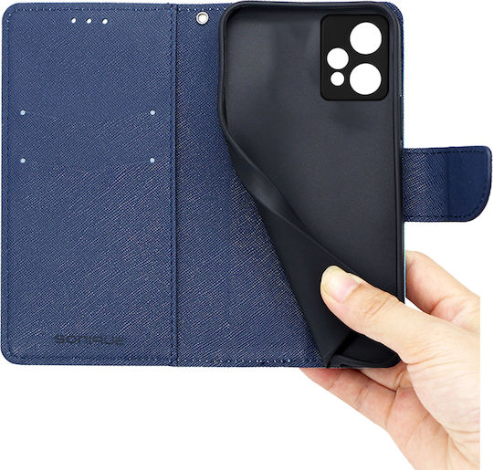 Sonique Trend Brieftasche Synthetisches Leder Red / Dark Blue (Realme 9 4G / Realme 9 Pro Plus 5G)