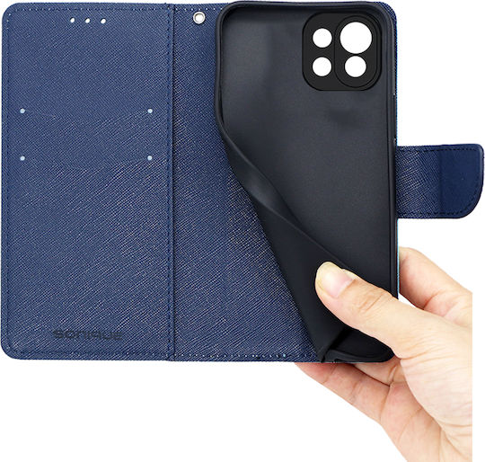 Sonique Trend Wallet Synthetic Leather Red / Dark Blue (Xiaomi Mi 11 Lite / 11 Lite 5G / 11 Lite 5G NE)
