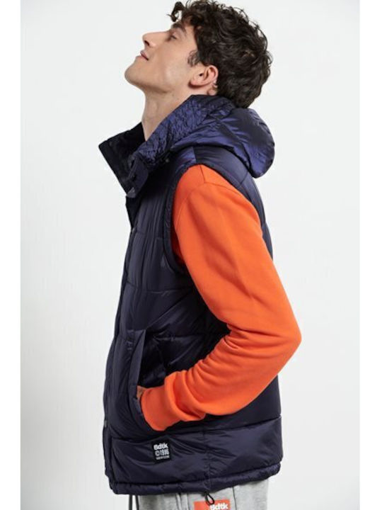 Sleeveless Jacket Puffer Navy Blue